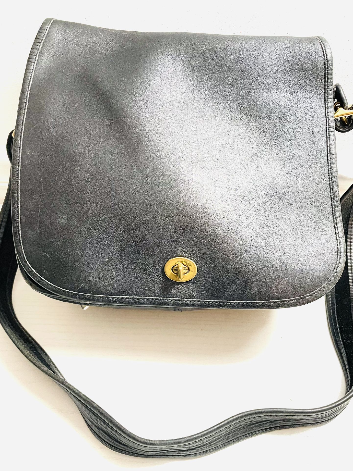 Vintage Coach NYC Stewardess Bag 9525 Black 1980's. Original Owner is Seller.