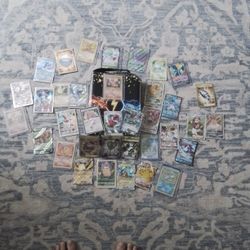 P0kemon Cards And Case With Sleavs 