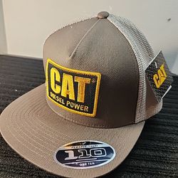 New CAT Diesel Power Flat Bill Cap With TAGS