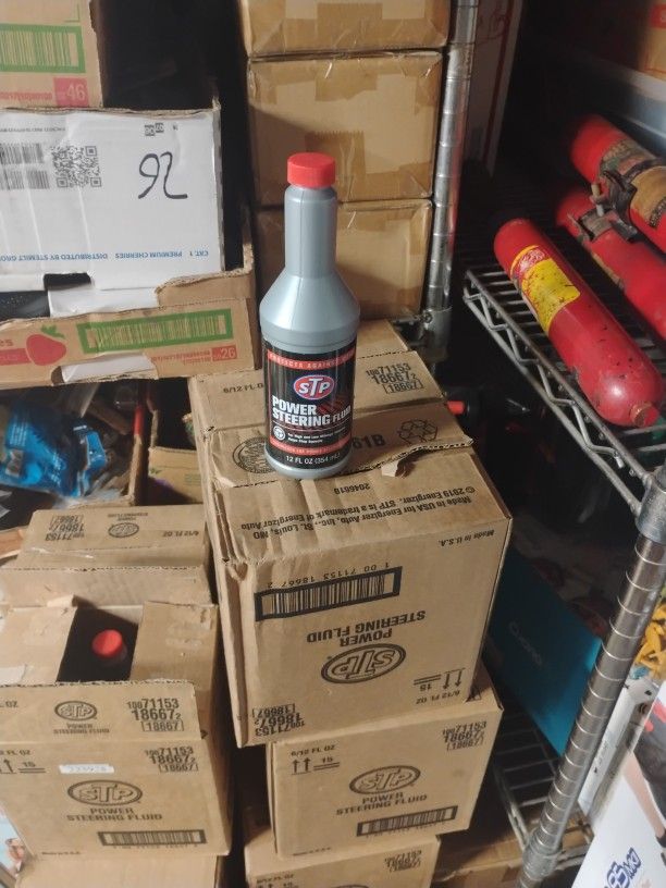 Case Of 6 STP Power Steering Fluid 12 Oz Each