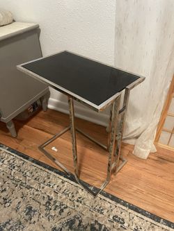 Modern Chrome Side Table