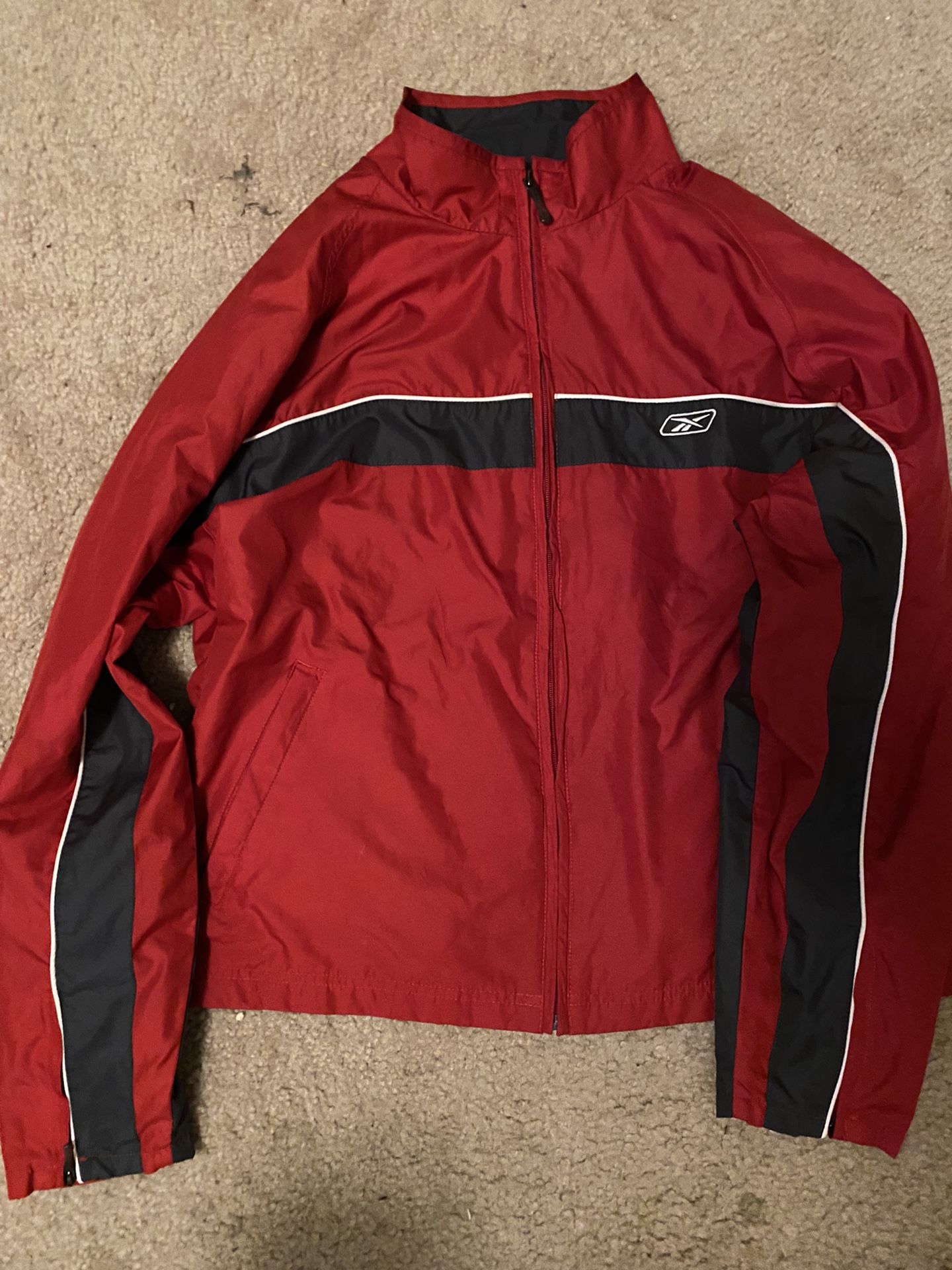Reebok Red Windbreaker