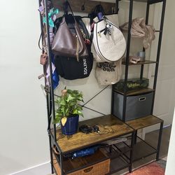 Coat rack/shelf