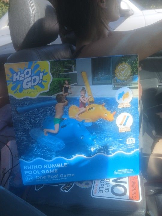 H2o Go2 Rhino Rideons Pool Game