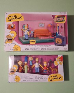The Simpsons Living Room Diorama & Family Multi-Pack Set