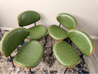 Green Retro Dinning Chairs