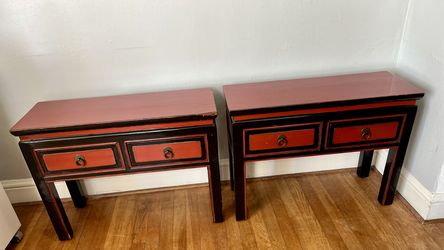 End Tables - Night Stands with drawers - 28.5" l x 11" d x 21" h $100 Each - Solid Wood -