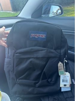 Brand new black jansport backpack with tags