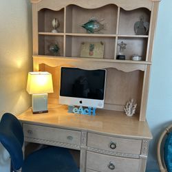 Desk, Hutch, & Chair
