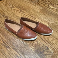 Frye Melanie Slip On Sneakers In Cognac New Size 6.5