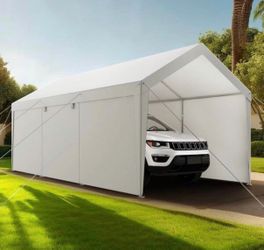 12 x 20 FT. Outdoor Car Canopy with Removable Sidewalls