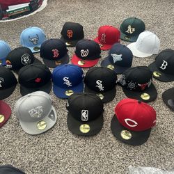 Fitted Hats ( All Size 7 1/4) $15 Each ( All Worn Lightly)