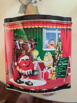 M&M's 1998 Christmas Canister