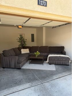 Charcoal Gray Sectional Couch