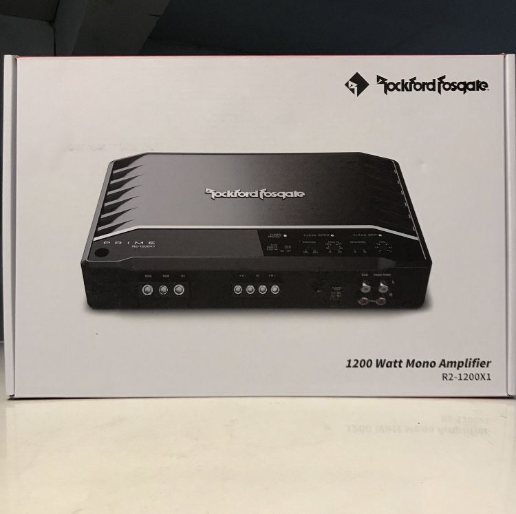 Rockford Fosgate 1200 Watts Bass Amplifier R2-1200x1 Brand New