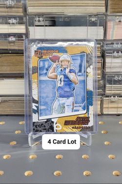 🏈 (4) Donruss Justin Herbert Cards