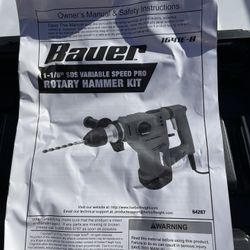 Bauer 1 1/8” SDS Rotary Hammer