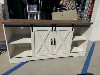 Farm style TV stand