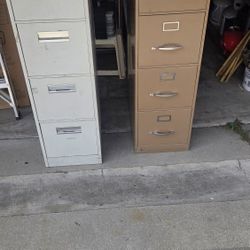 Metal File Cabinets (4)