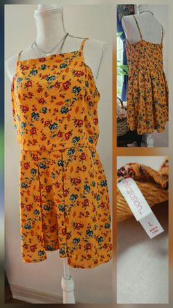 Xhilaration Floral Skort Sundress Size Large