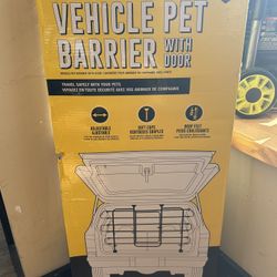 Vehicle Pet Barrier With Door