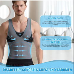Compression Shirt Men Shapewear Slimming Body Shaper Vest Compression Tank Top Undershirt