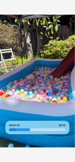 Inflatable Pool with 2,000+ Balls