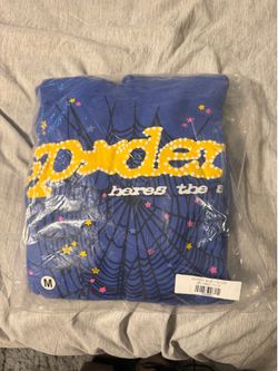 Marina Blue Sp5der hoodie