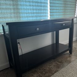 Console Table (solid wood) - Dark Brown