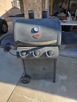 Char-griller with burner & accessories