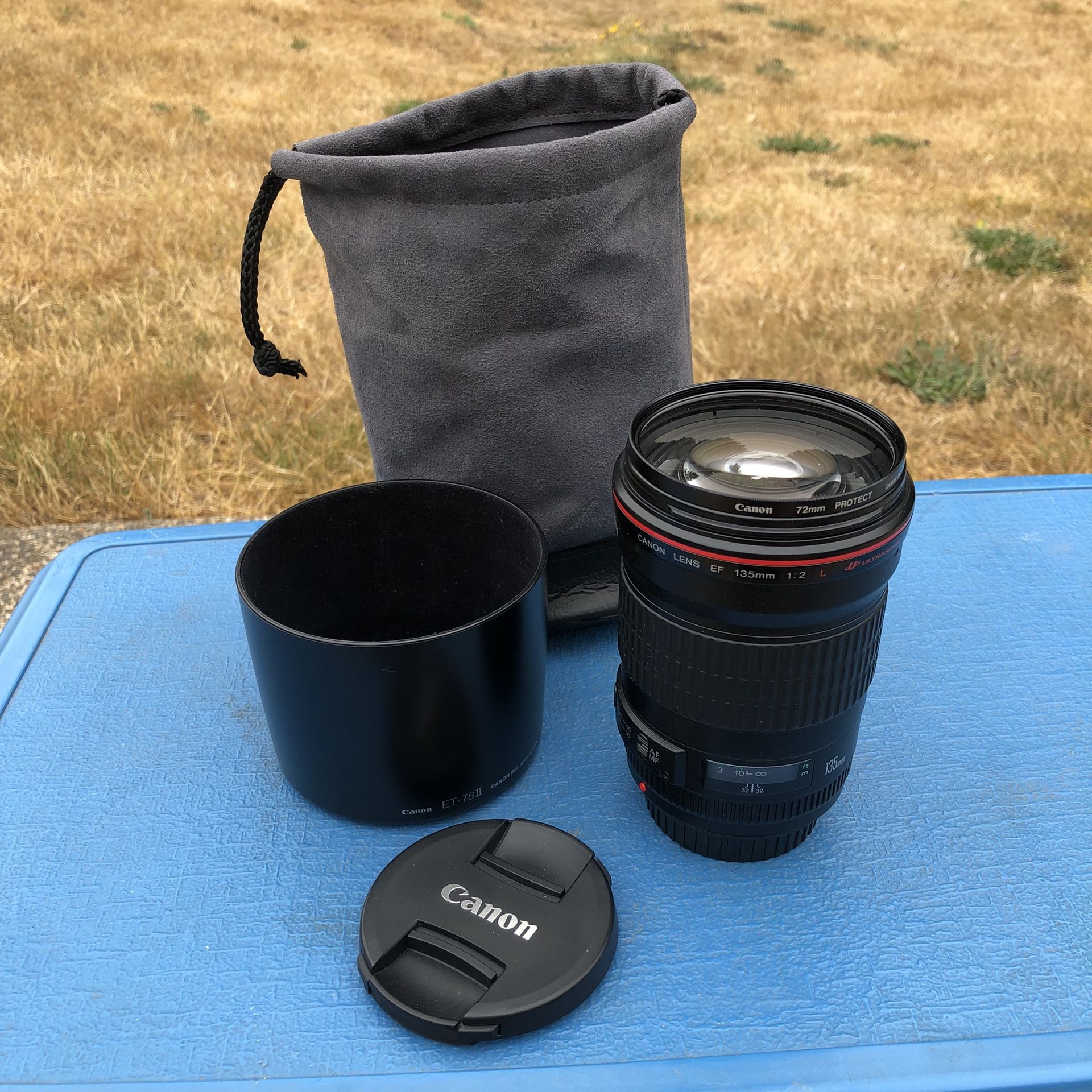 Canon 135 mm F/2.0 L Teléfoto lens