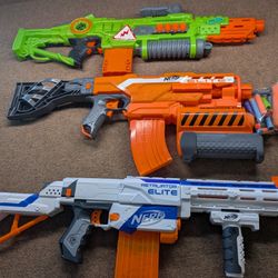 3 NERF guns rifles Tested 