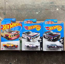 Hot Wheels BMW 3.0 CSL Racecar lot of 3
