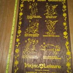 Retro Sauna Sign