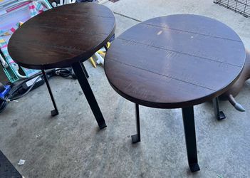 Pair of end tables
