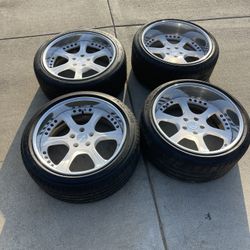 19” Leon Hardiritt (Super Star) Hozarg 3 piece JDM wheels.