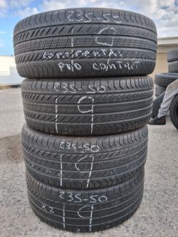 1 set of 235/50/R19 with 80% of tread or life CONTINENTAL PR0 CONTACT HABLAMOS ESPAN̈OL