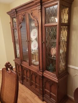Drexel antique china cabinet