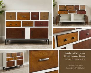 Southern Enterprises Devlin Console Cabinet / Sideboard – Excellent Condition – Retail $500