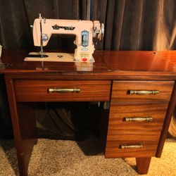 Mid Century Sewing Machine 