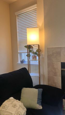 Everly Quinn Led Column  Floor Lamp