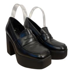 Free People Zoe Chunky Platform Loafer Shoes Size 38