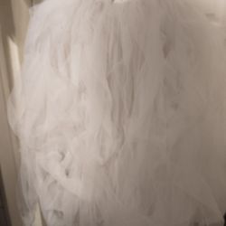 Beautiful White Tutu Wrap) Skirt 
