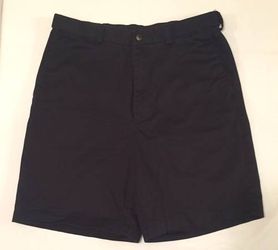 Haggar men’s solid black walking shorts size 34
