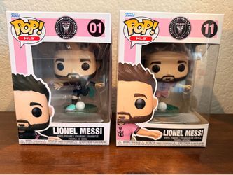 Lionel Messi Inter Miami Funko Pop Set – Home (Pink) & Away – BRAND NEW
