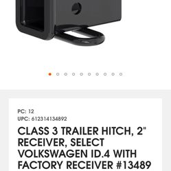 Class 3 Trailer Hitch 2 “ Receiver 