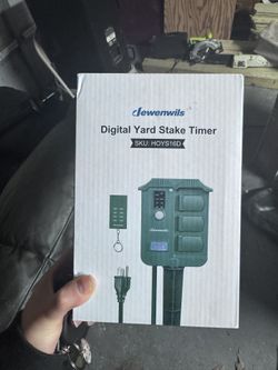 Dewenwils Digital Yard Stake Timer