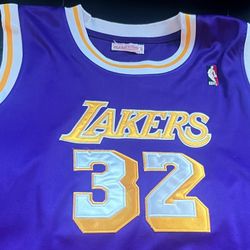 Magic Johnson Authentic Lakers Jersey 