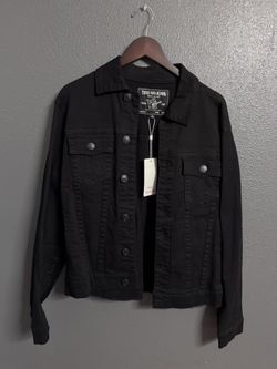 True Religion Black Trucker Jacket