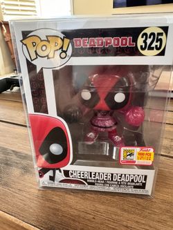 Deadpool Glitter Cheerleader FUNKO POP SDCC Comic Con 2018 325 LE w/ Protector